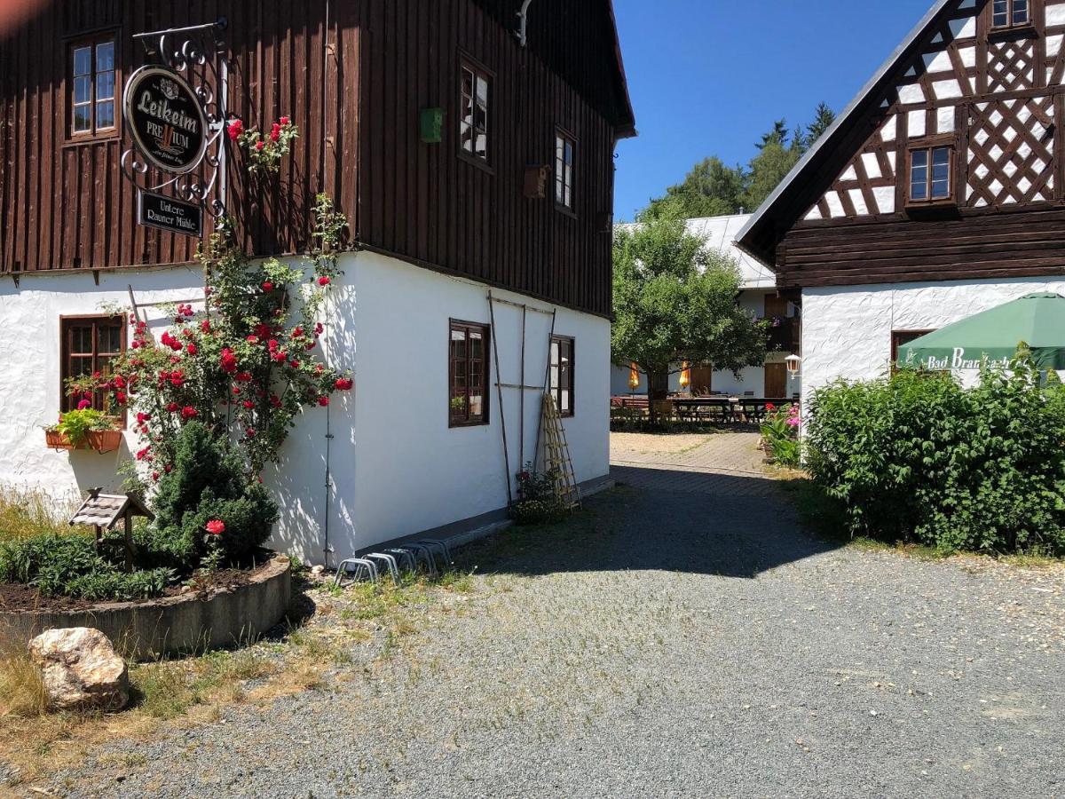 Pension Untere Rauner Muehle Bad Brambach Exterior photo